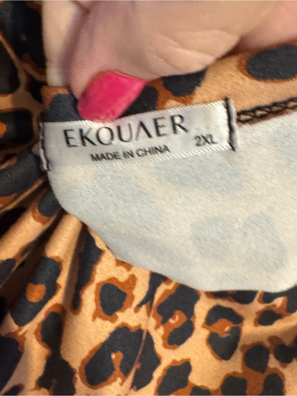 FALL!! Leopard Print Long Sleeve Top - PLUS: 2X #9 - Picture 8 of 8